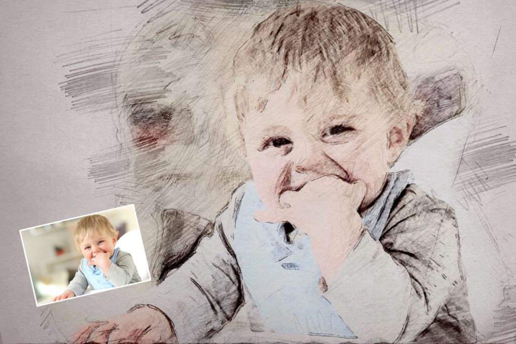 Kinderportrait vom Foto